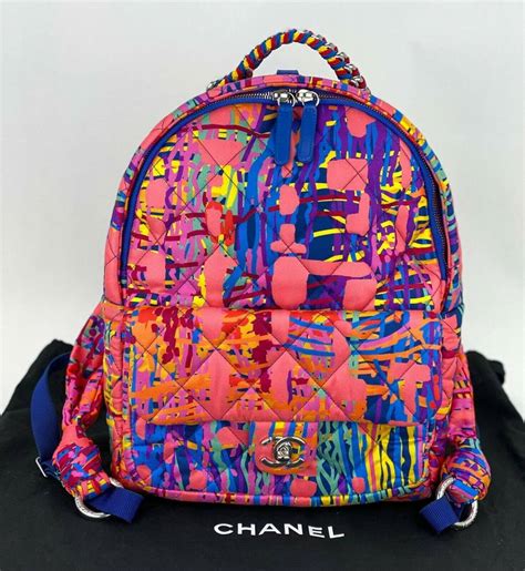 chanel tie dye backpack|chanel backpacks.